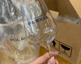 POL ROGER Yacht Collection – Set of 6 Acrylic Champagne Glasses for Sailing, Picnics & Outdoor Use