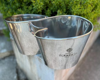 Seau à champagne double « Infinity » KRUG – Capacité 4 bouteilles, étain, France, pièce rare du XXe siècle