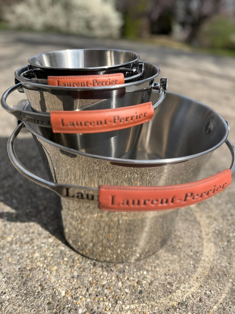 Laurent-Perrier draagbare champagnekoelerset – 3 verschillende maten afbeelding 9
