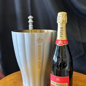Jaime Hayon&#39;s limited-edition grey-gold dedicated metal champagne ice cooler bucket for Piper-Heidsieck Champagne - Bottles not included