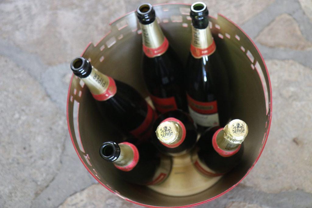 パイパー・エドシック XXL シャンパンクーラー – 光沢のあるレッド