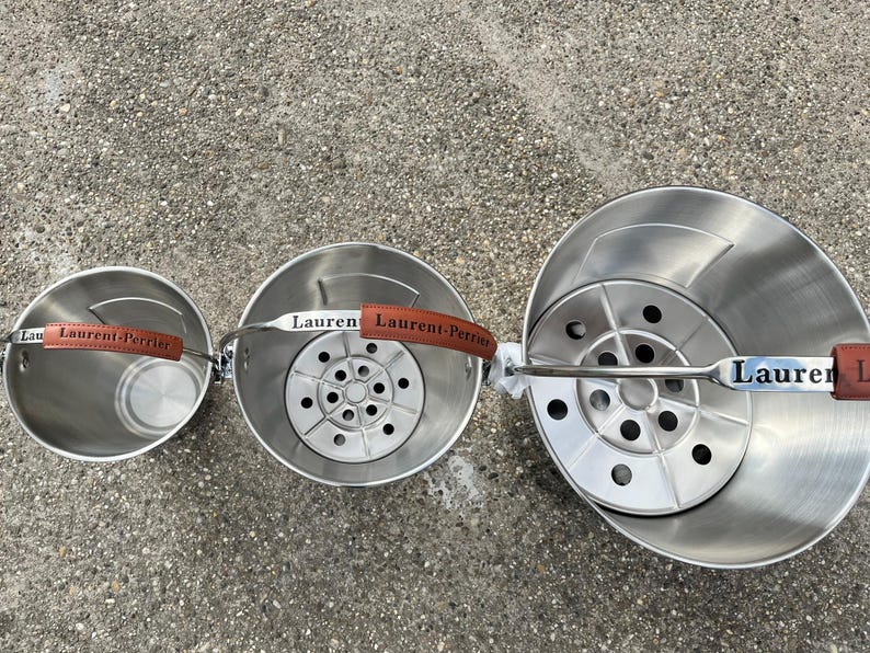 Laurent-Perrier draagbare champagnekoelerset – 3 verschillende maten afbeelding 2