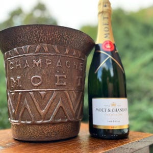 Art Deco Copper Champagne Ice Bucket – Moët & Chandon, 1950s - Bottle not included
