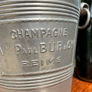 Rare French Champagne Cooler – Veuve Paul Bur & Cie, Reims (circa 1900–1910)