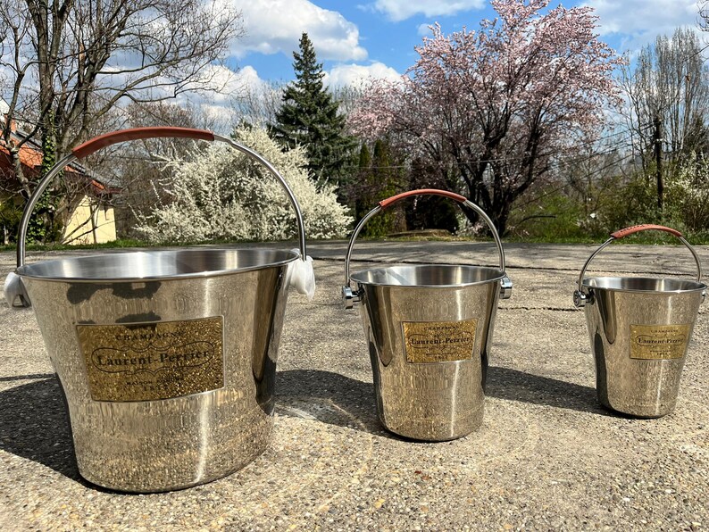 Laurent-Perrier draagbare champagnekoelerset – 3 verschillende maten afbeelding 7