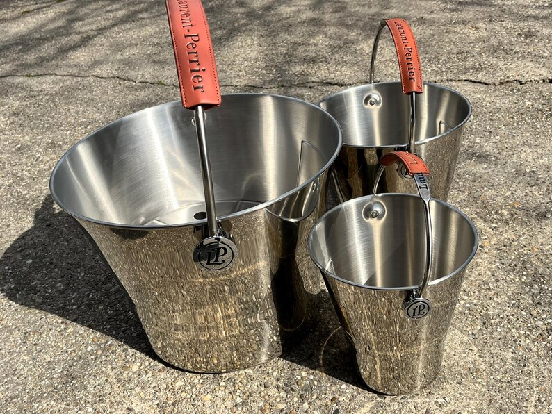 Laurent-Perrier draagbare champagnekoelerset – 3 verschillende maten afbeelding 12