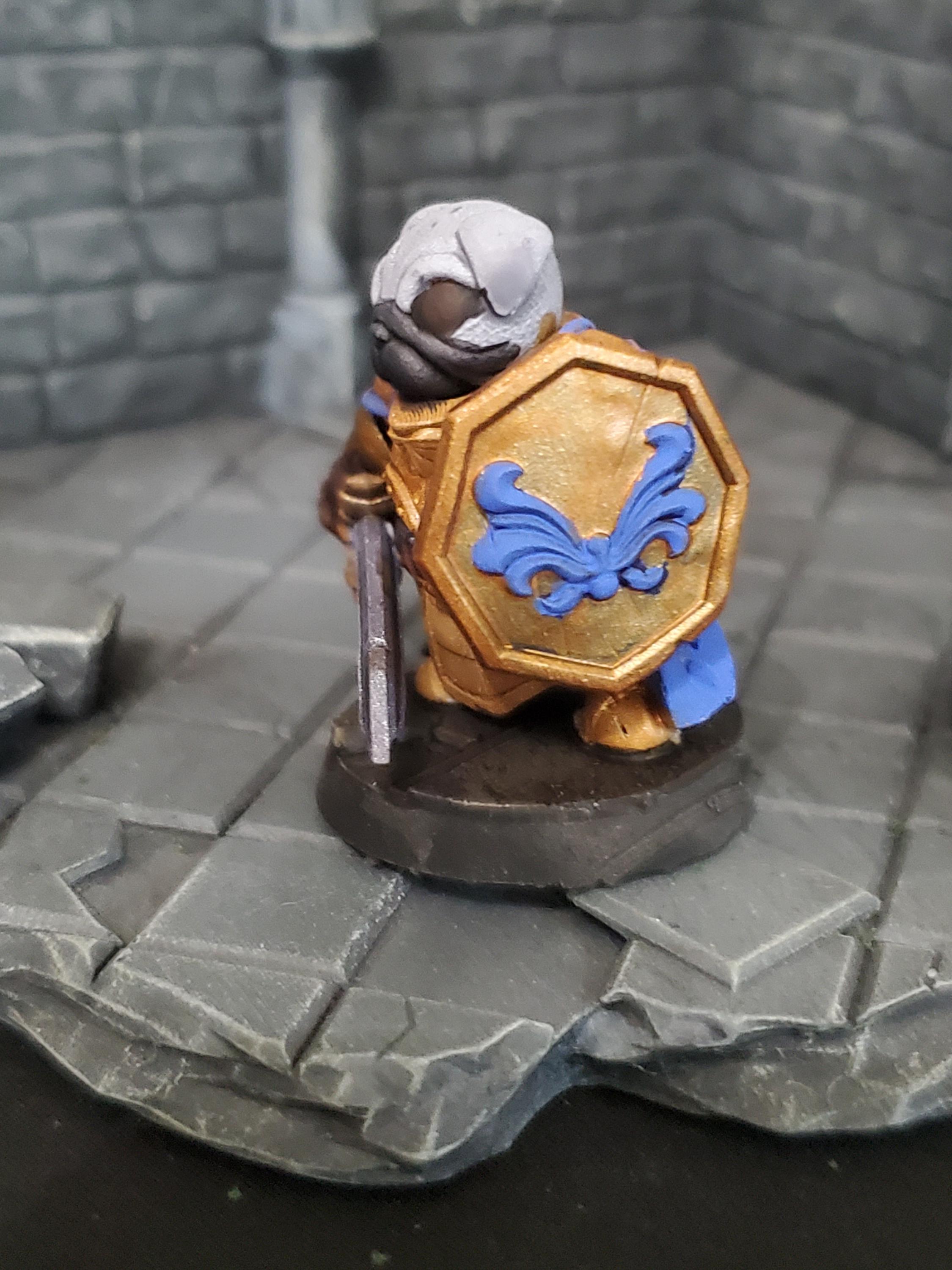Rpg Pug Hand Painted Paladin Pug Miniature - 3D Printed Tabletop RPG - Etsy