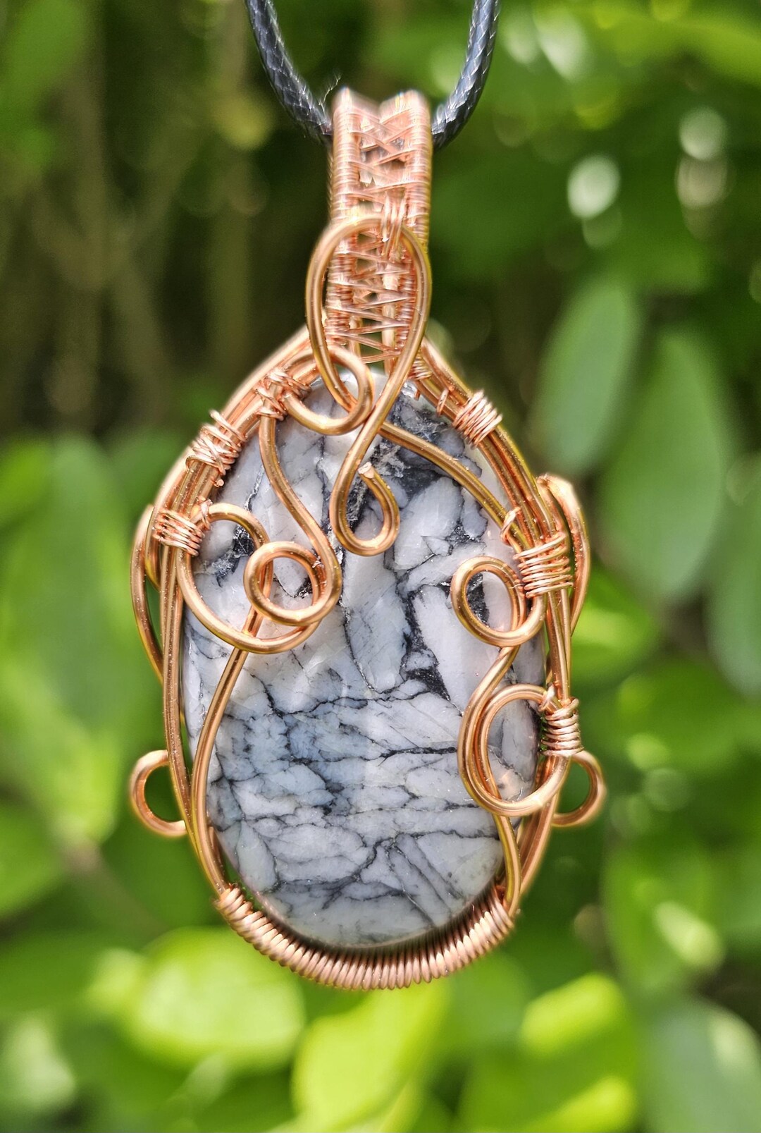 Pinolith Jasper Pendant - Etsy