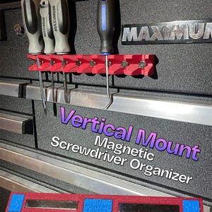 Soporte magnético para destornillador de montaje vertical