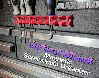 Vertical Mount Magnetic Screwdriver Holder