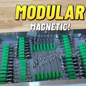 Magnetic - Modular Wrench Organizer, Organize Your Tools In Style!