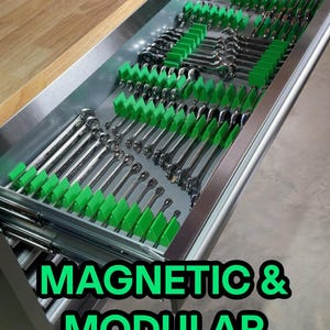 Magnético - Organizador modular de llaves inglesas. ¡Organiza tus herramientas con estilo!