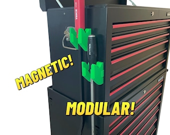 Magnetische modulaire koevoethouder voor verticale montage | Sterke magneten voor gereedschapskistzijde