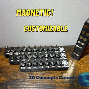 Magnetic Bit Socket Organizers