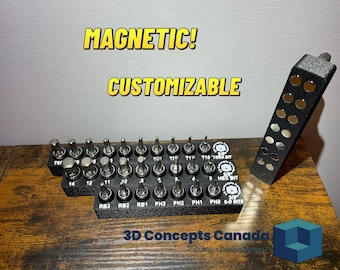 Magnetic Bit Socket Organizers