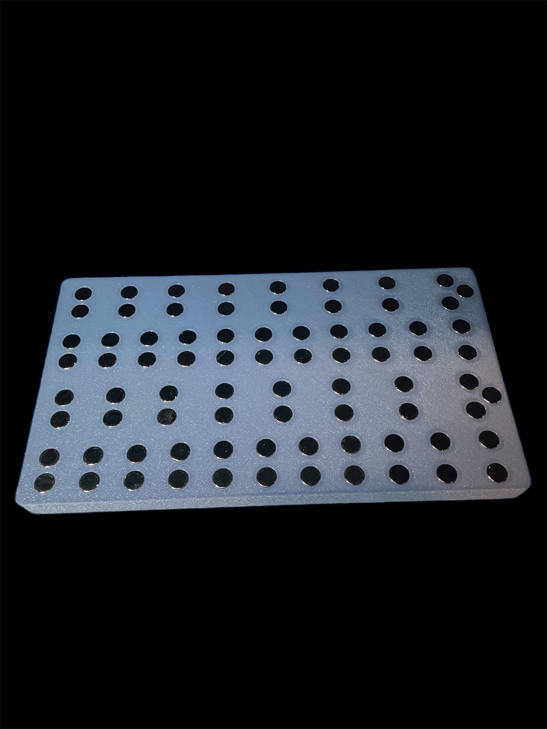 Set 6 Organizer Magnetici Per Prese 1/4, 3/8, 1/2 - Vassoi Portaprese Metrici E SAE Con Magneti, 143 Pezzi