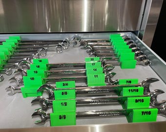 Set With Sizes- Modular Wrench Organizer, Organize Your Tools In Style!