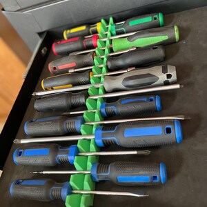 Magnetic Screwdriver Organizer – Multi-size Tool Rack for Flathead ...