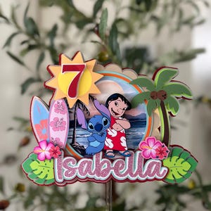 Lilo & stitch Cake Topper.
