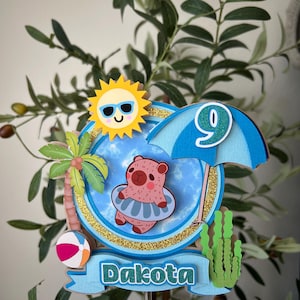 Capybara Cake Topper
