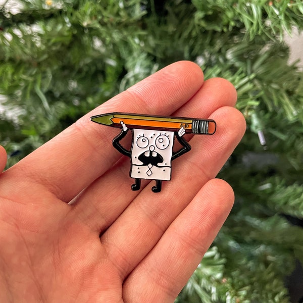 Spongebob Doodlebob Meme Pin / Funny