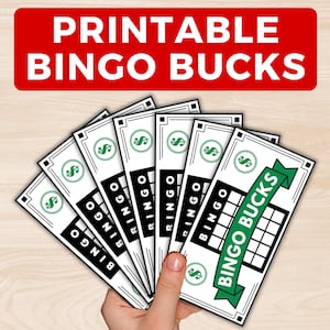 Printable Bingo Bucks, Bingo Winner Prize, Bingo Store Money, Bingo Auction, Bingo for Seniors, Classroom Bingo Prize, Bingo Play Money image 1