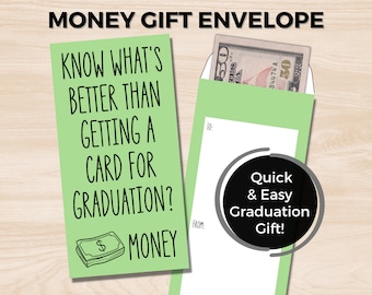 Graduation Money Envelope, Graduation Gift Card Holder, Graduation Money Holder, Rude Graduation Greeting Card, Snarky Card, Funny Grad Card