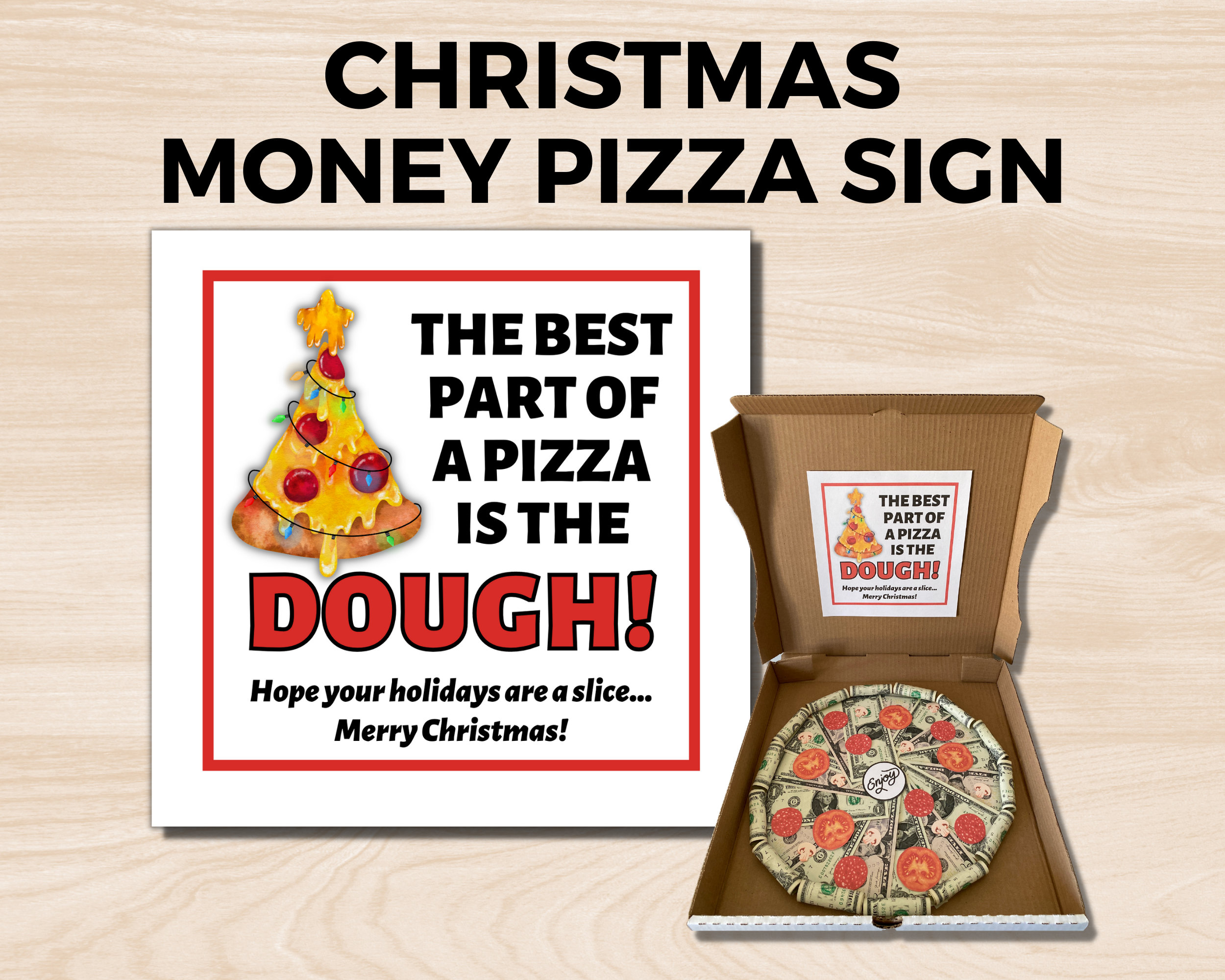 Creative money pizza!! Everyone can use a little dough
