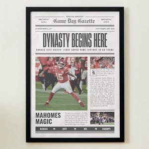 Kansas City Chiefs Super Bowl 2020 Winners Front Page Newspaper