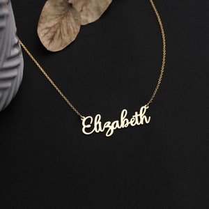 Benutzerdefinierte Namenskette, 18K Vergoldet Namenskette, Personalsed Namenskette, Geburtstagsgeschenk für sie, 2023 Weihnachtsgeschenk, Geschenk für Mama