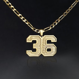 Plata de ley Nombre Collar Fútbol americano Balón de baloncesto Collar personalizado Regalo personalizado para él Padre Niños ama