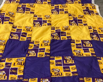 LSU baby quilt or wall hanging