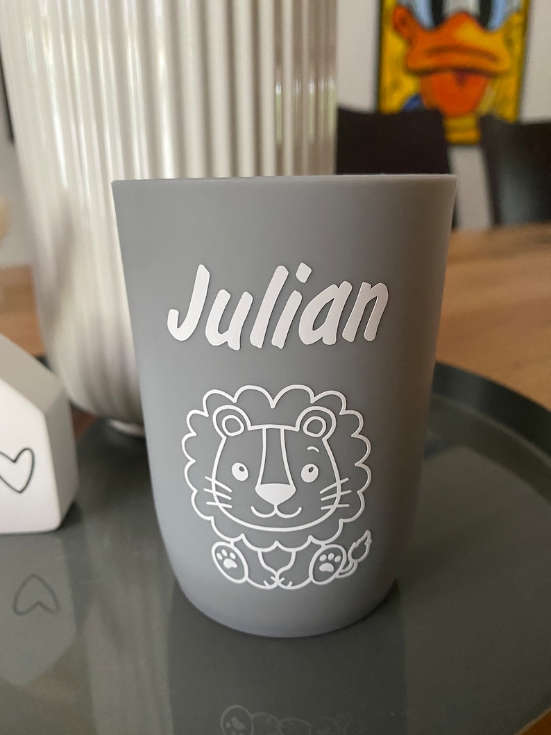 Toothbrush Cup, Personalized Toothbrush Cup, Toothbrush Cup for Kids, Personalized Gift image 4