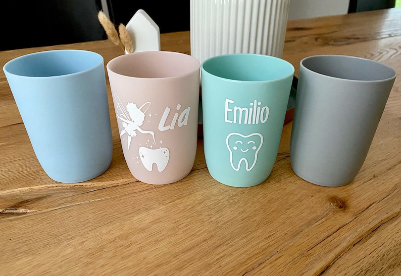 Toothbrush Cup, Personalized Toothbrush Cup, Toothbrush Cup for Kids, Personalized Gift image 1