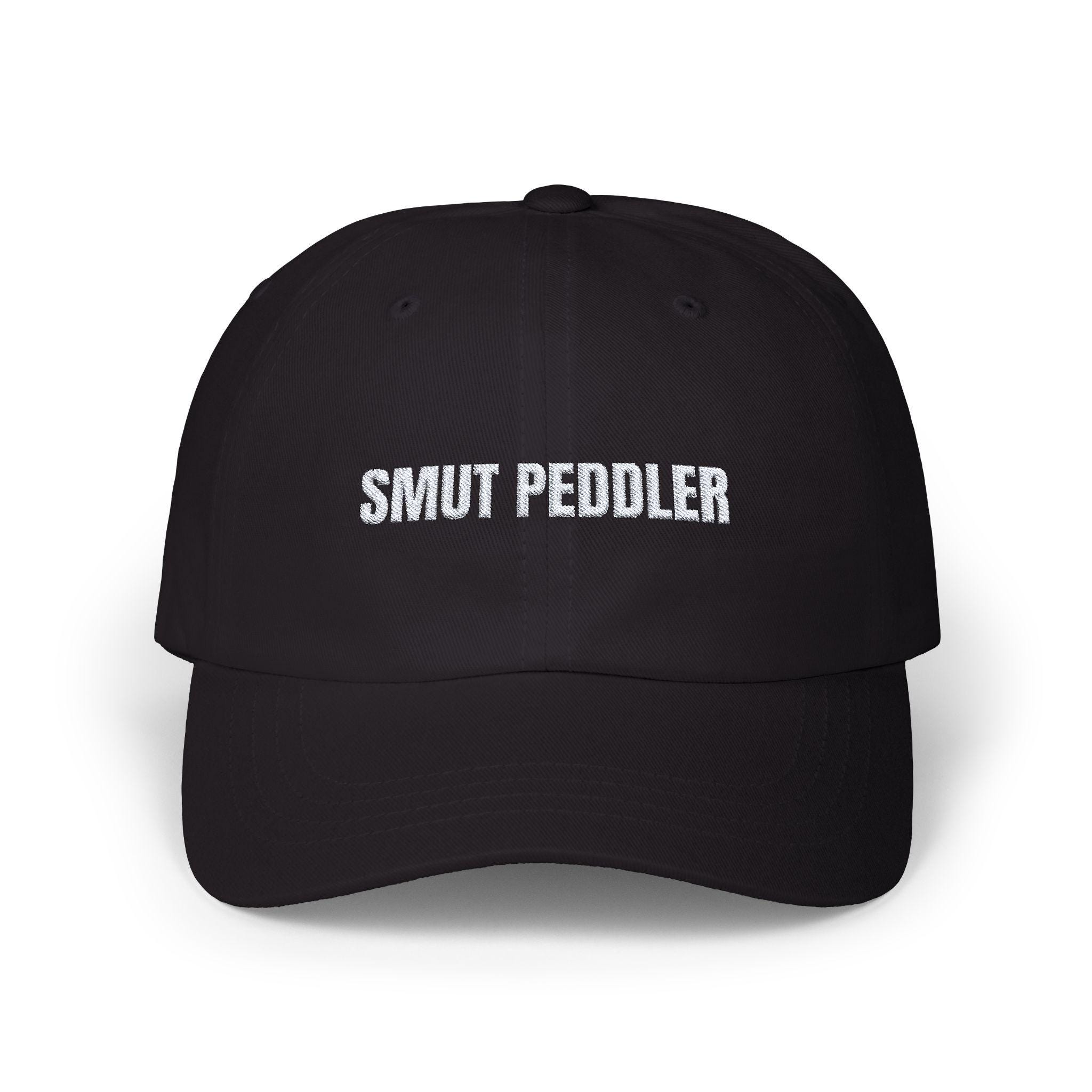 Smut Peddler Hat, Dad Cap, Erotic Romance Reader Gift, Adjustable Baseball Cap, Spicy Novel Book Lover, Naughty Bookworm Headwear, Explicit