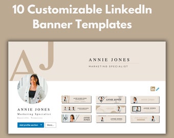Customizable LinkedIn Banner Templates: Professional Canva Designs (Digital Download)