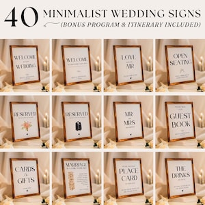 Wedding Signs Bundle, Printable Wedding Signs, Wedding Decorations, Editable Wedding Signs Template, Do It Yourself Wedding, Reception Signs