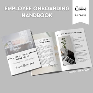 Employee Onboarding Template Employee Information Small Business Welcome Packet New Hire Orientation Employee Handbook Template New Hire