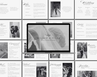Wedding Photography Pricing Guide Template Canva | Wedding Guide Template | Photographer Welcome Guide | Editable Canva Template