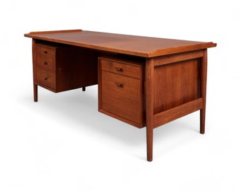 Arne Vodder for Sibast Møbler Desk Model '207' Teak 1960s Denmark - Vintage Furniture Mid-Century Design