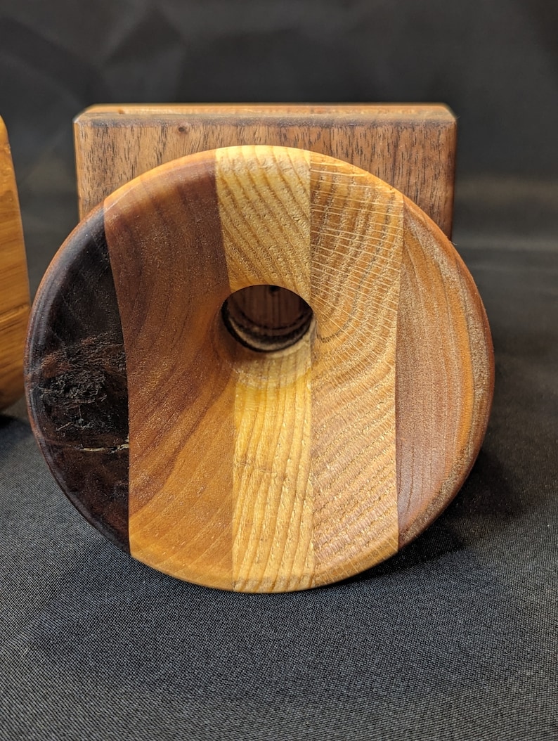 Brown - Warli Handpainted Hand Carved Natural Bamboo Wood Phone Audio Amplifier Speaker 11