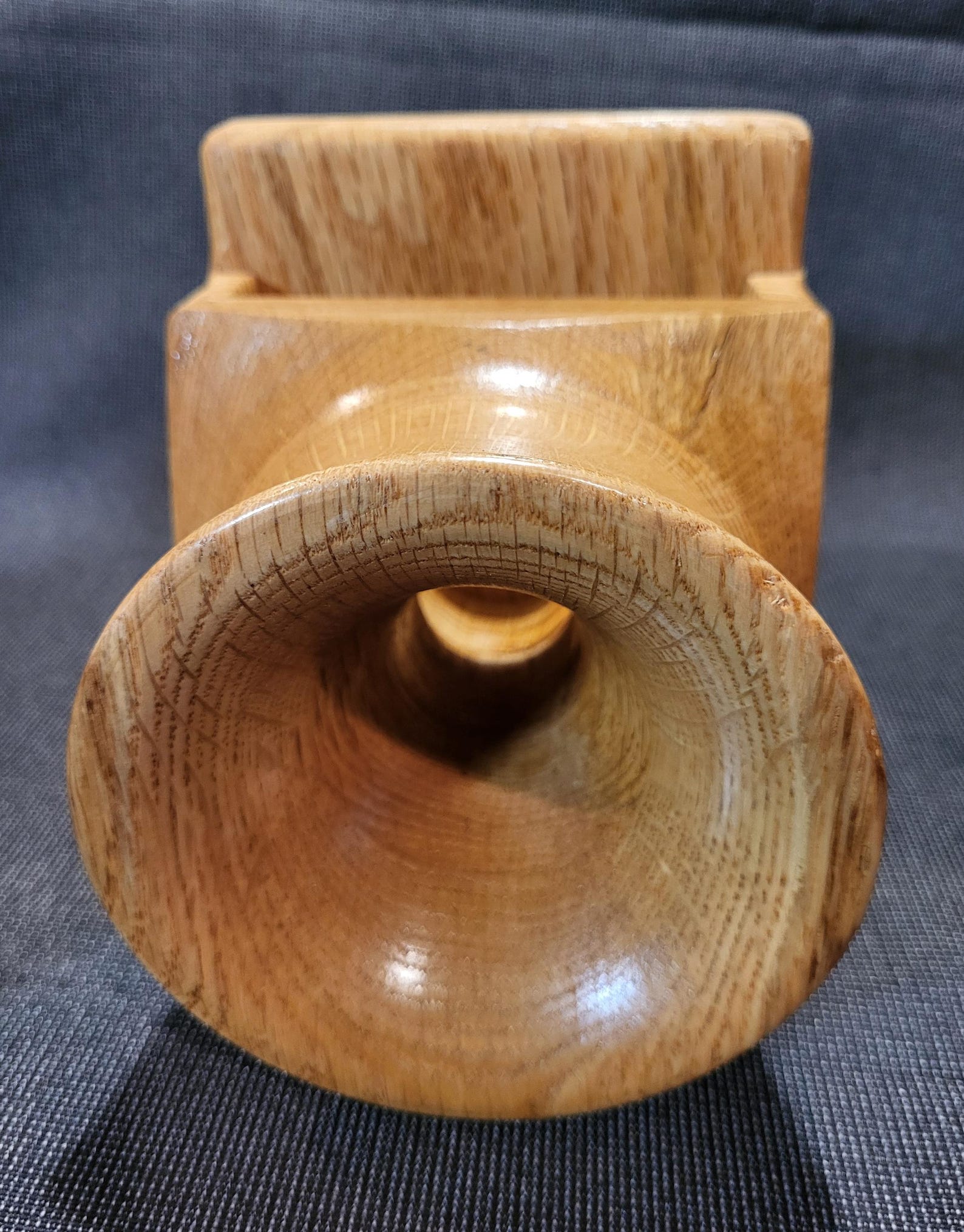 Brown - Warli Handpainted Hand Carved Natural Bamboo Wood Phone Audio Amplifier Speaker 10