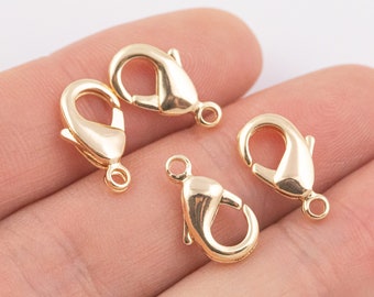 14k Gold Filled lobster clasp clasps 10mm 12mm 1420 14/20 Gold Filled - 4pcs