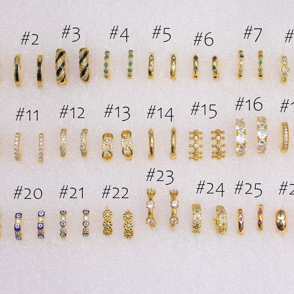 14k Gold Filled Huggie Earrings Collection Hoop Earrings Huggies Collection 10mm 12mm 14mm 1420 14/20 Gold Filled