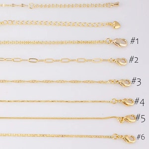 14k Gold Filled necklaces 16" necklace satellite paperclip rolo singapore oval chain necklaces GF  1420 14/20 Gold Filled