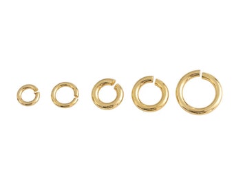 14k Gold Filled Jump Rings Extra Thick and Strong - No Welding or Soldering Needed 30 pcs