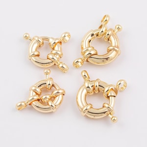 18K gold filled sailor clasp sailor&#39;s clasp 10mm 11mm 13mm  14/20 gold filled - 2pcs