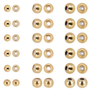 14k Gold Filled Rubber Bead Stoppers Bead Stopper 14kgf 4pcs per order