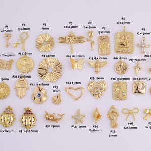 IMPRESSE インプレッセ k18マシュー　チャームペア 18K Gold Filled Ring Connectors Charm Charms Circle Ring
