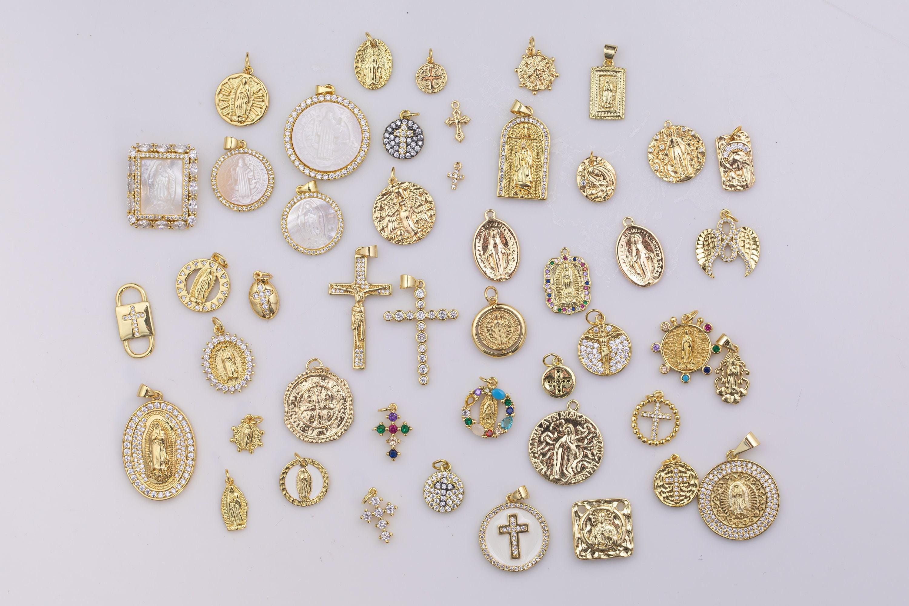 14k Gold Filled Charms Charm Religious Christian - Crosses 
